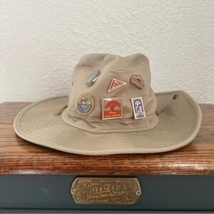Disney Animal Kingdom Safari Hat with Collectible Pins